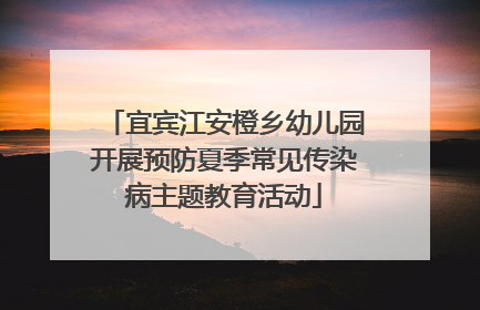 宜宾江安橙乡幼儿园开展预防夏季常见传染病主题教育活动