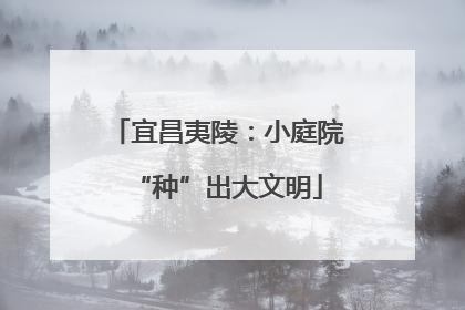 宜昌夷陵：小庭院“种”出大文明