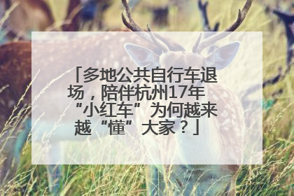 多地公共自行车退场，陪伴杭州17年“小红车”为何越来越“懂”大家？