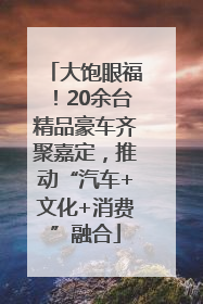 大饱眼福！20余台精品豪车齐聚嘉定，推动“汽车+文化+消费”融合