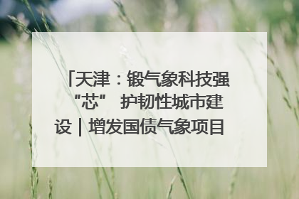 天津：锻气象科技强“芯” 护韧性城市建设｜增发国债气象项目落地见效系列报道