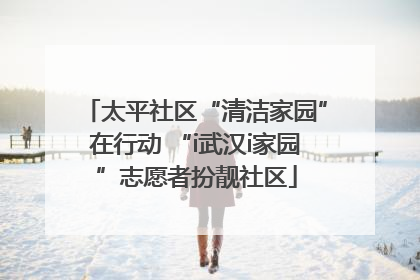 太平社区“清洁家园”在行动 “i武汉i家园”志愿者扮靓社区