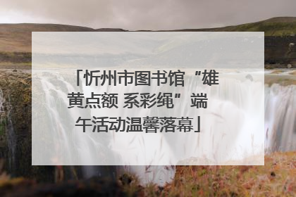 忻州市图书馆“雄黄点额 系彩绳”端午活动温馨落幕