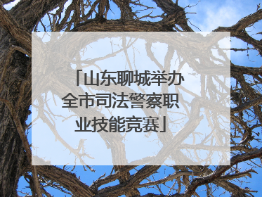 山东聊城举办全市司法警察职业技能竞赛