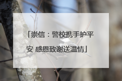 崇信：警校携手护平安 感恩致谢送温情