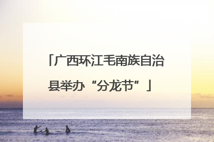 广西环江毛南族自治县举办“分龙节”