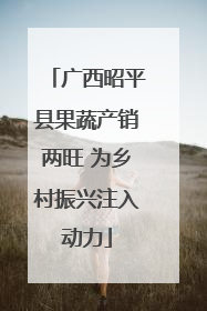 广西昭平县果蔬产销两旺 为乡村振兴注入动力