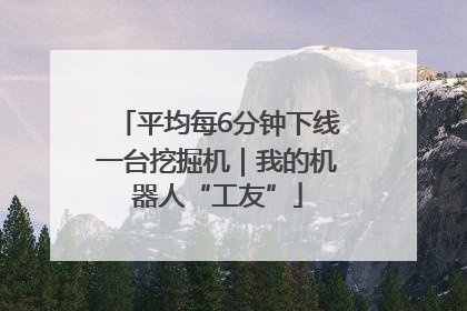 平均每6分钟下线一台挖掘机｜我的机器人“工友”