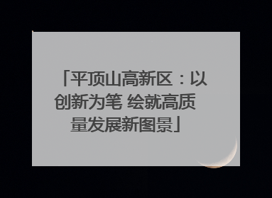平顶山高新区：以创新为笔 绘就高质量发展新图景