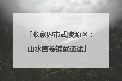 张家界市武陵源区：山水画卷铺就通途