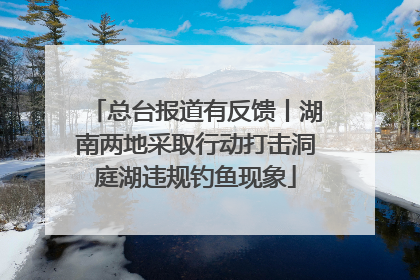 总台报道有反馈丨湖南两地采取行动打击洞庭湖违规钓鱼现象