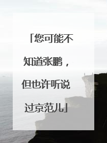 您可能不知道张鹏，但也许听说过京范儿