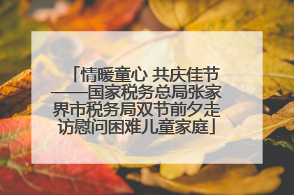 情暖童心 共庆佳节——国家税务总局张家界市税务局双节前夕走访慰问困难儿童家庭