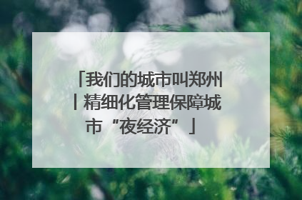 我们的城市叫郑州丨精细化管理保障城市“夜经济”