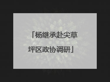 杨继承赴尖草坪区政协调研