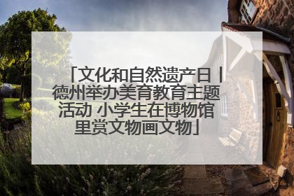 文化和自然遗产日丨德州举办美育教育主题活动 小学生在博物馆里赏文物画文物
