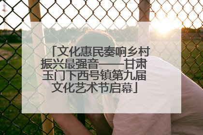 文化惠民奏响乡村振兴最强音——甘肃玉门下西号镇第九届文化艺术节启幕
