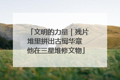 文明的力量｜残片堆里拼出古蜀华章 他在三星堆修文物