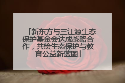 新东方与三江源生态保护基金会达成战略合作，共绘生态保护与教育公益新蓝图