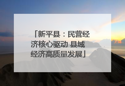 新平县：民营经济核心驱动 县域经济高质量发展