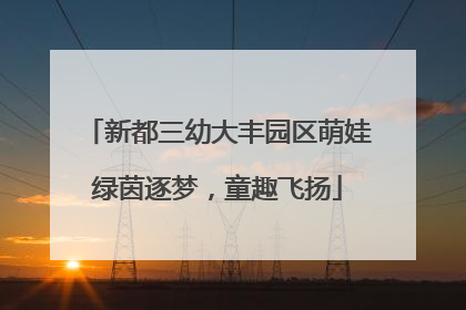 新都三幼大丰园区萌娃绿茵逐梦，童趣飞扬