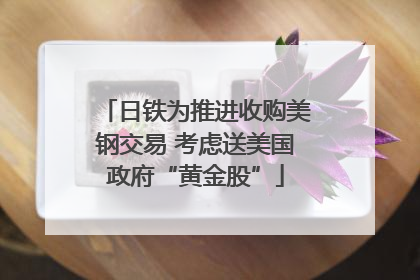 日铁为推进收购美钢交易 考虑送美国政府“黄金股”