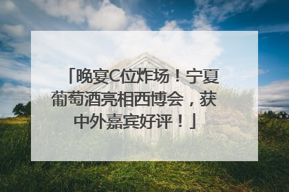 晚宴C位炸场！宁夏葡萄酒亮相西博会，获中外嘉宾好评！