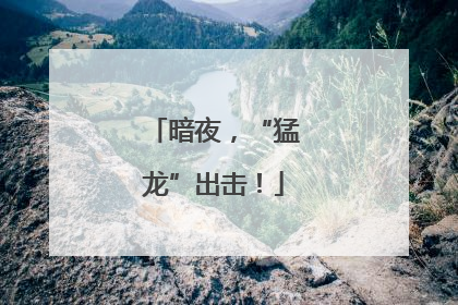 暗夜，“猛龙”出击！