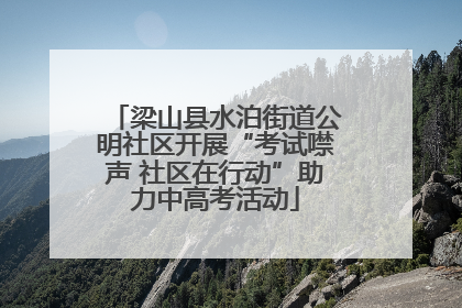 梁山县水泊街道公明社区开展“考试噤声 社区在行动”助力中高考活动