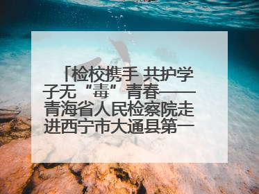 检校携手 共护学子无“毒”青春——青海省人民检察院走进西宁市大通县第一完全中学开展禁毒宣传侧记