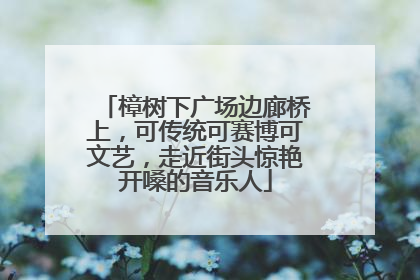 樟树下广场边廊桥上，可传统可赛博可文艺，走近街头惊艳开嗓的音乐人