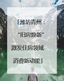 潍坊青州：“旧房焕新”激发住房领域消费新动能