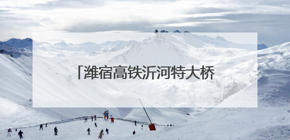 潍宿高铁沂河特大桥跨京沪高速公路连续梁0号块开始浇筑
