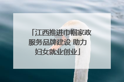 江西推进巾帼家政服务品牌建设 助力妇女就业创业
