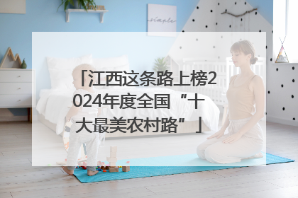 江西这条路上榜2024年度全国“十大最美农村路”