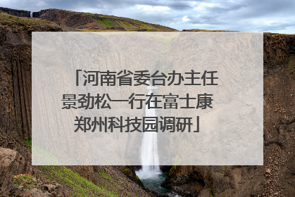 河南省委台办主任景劲松一行在富士康郑州科技园调研