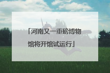 河南又一重磅博物馆将开馆试运行