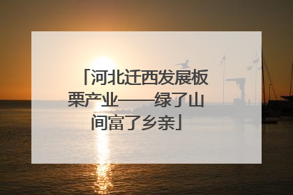河北迁西发展板栗产业——绿了山间富了乡亲