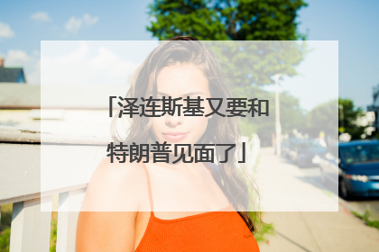 泽连斯基又要和特朗普见面了