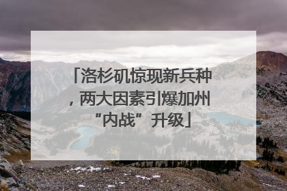 洛杉矶惊现新兵种，两大因素引爆加州“内战”升级
