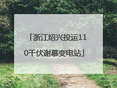 浙江绍兴投运110千伏谢慕变电站