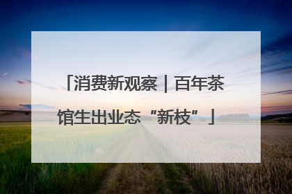 消费新观察｜百年茶馆生出业态“新枝”