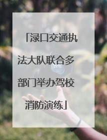 渌口交通执法大队联合多部门举办驾校消防演练