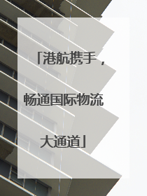 港航携手，畅通国际物流大通道