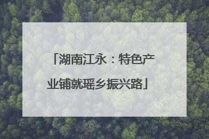 湖南江永：特色产业铺就瑶乡振兴路