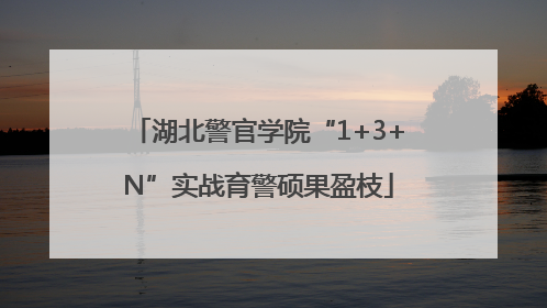 湖北警官学院“1+3+N”实战育警硕果盈枝