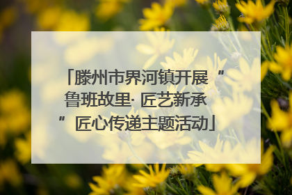 滕州市界河镇开展“鲁班故里· 匠艺新承”匠心传递主题活动