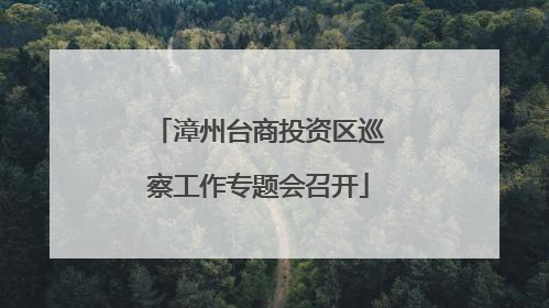 漳州台商投资区巡察工作专题会召开