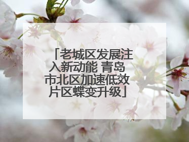 老城区发展注入新动能 青岛市北区加速低效片区蝶变升级
