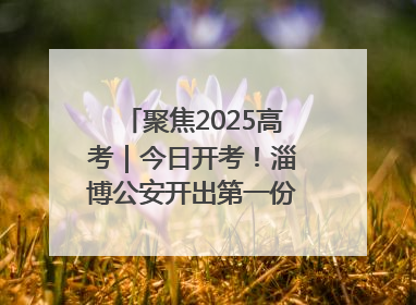 聚焦2025高考｜今日开考！淄博公安开出第一份高考户籍证明